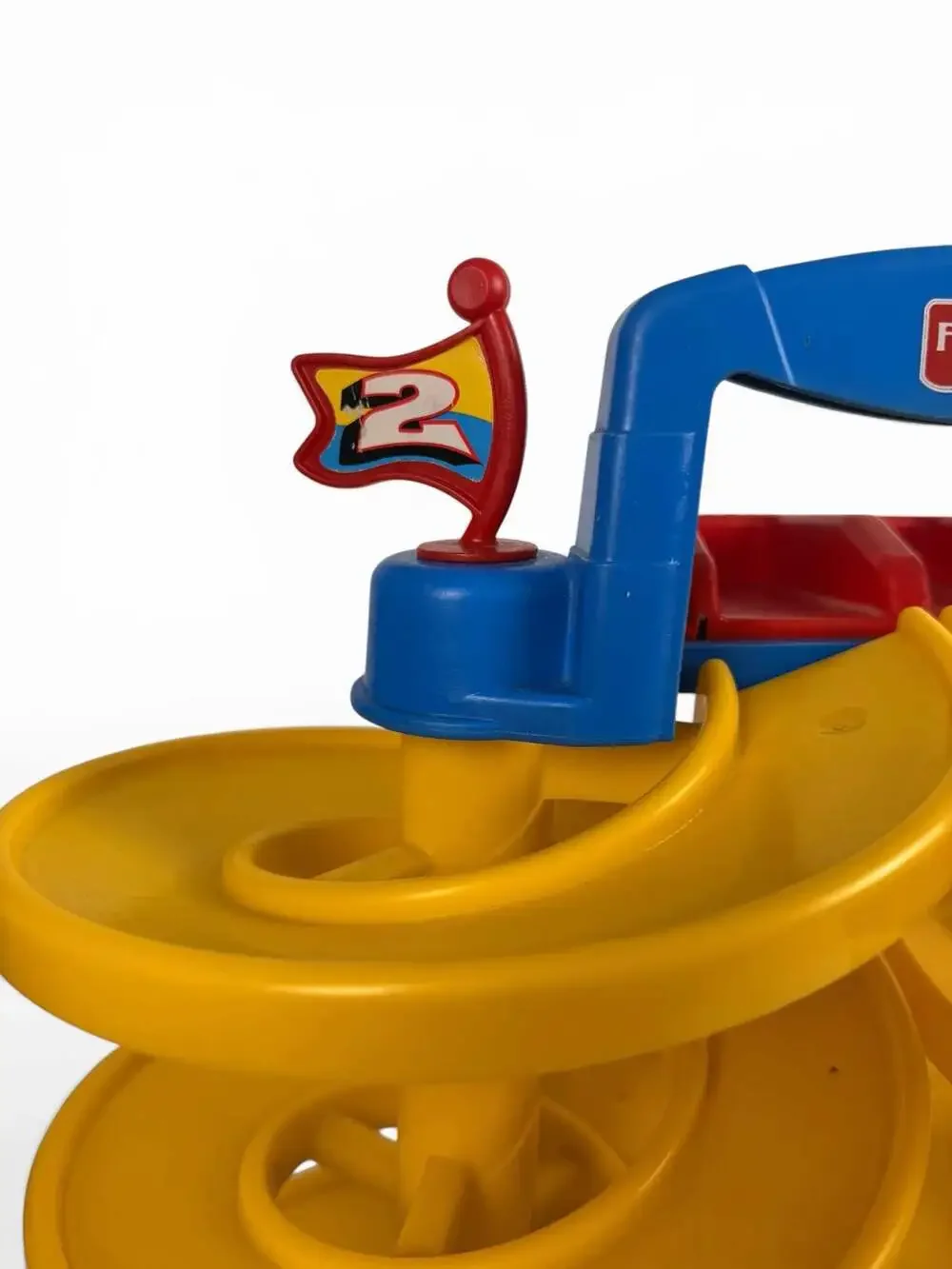 Vintage 1997 Fisher-Price Spin-Around Racing Ramp Toy Model 72876
